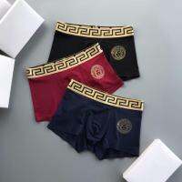 Versace(3 Pack) แฟชั่นแบรนด์ Medusa ชุดชั้นในชายสไตล์ยุโรปสบาย Modal Breathable er Briefs