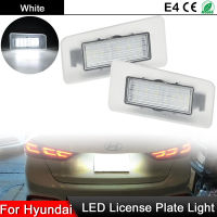 1 Pair For Hyundai Elantra 2011-2018 Accent 2018-2019 For Kia Forte 2011-2019 White LED License Plate Light Number Plate Lamp