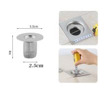 Stainless Steel Floor Drain Filter Mesh Kitchen Sink Anti-clog Filter Bathtub Hair Catcher Shower Leak Net Strainer Drains