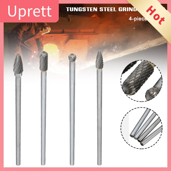 Upretty 4pcs 150160mm Rotary File Set Tungsten Steel Grind Head