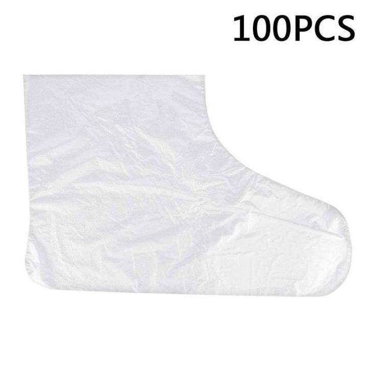 HOLD LIVE 100PCS Disposable Foot Mask Plastic Foot Waterproof Foot
