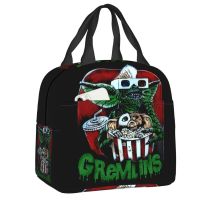 Gremlins Insulated Lunch Bags for Work School Gizmo 80s Movie Mogwai Horror Retro Resuable Cooler Thermal Lunch Box Women Kids