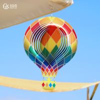 Amazon independent stand manufacturers selling 3 d turn wind garden courtyard outdoor metal balloon decoration pendant bells