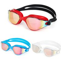 Multicolor Adult Swimming Goggles Anti-Fog UV Waterproof Silicone Pool Swimming Glasses for Men Women Kids Diving Eyewear