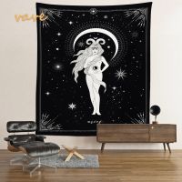 Tarot Constellation Tapestry Wall Hanging Boho Room Decor Witchcraft Hippie Tye Dye Larg Tapestry Blanket Home Decoration