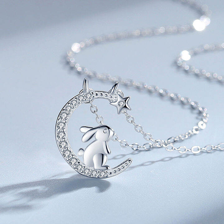 fashion-necklace-light-luxury-necklace-star-picking-necklace-cute-rabbit-necklace-european-and-american-necklace