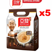 5 gói Cà phê trắng hòa tan 3 in 1 Ah Huat White Coffee Malaysia - Đậm cà