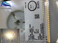 【✲High Quality✲】 Vzhengsha 3030 Led สีขาวนวล1.6W 6V 3000K 100ชิ้นการประยุกต์ใช้แสง Emc สีขาวอบอุ่น