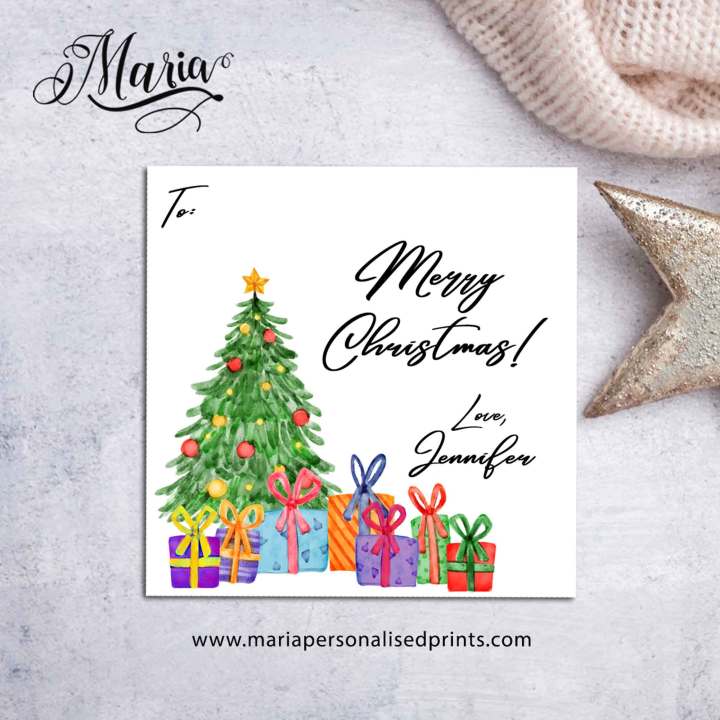 Personalized Christmas Gift Tags - 24 Pc.