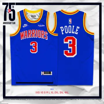 Men's Golden State Warriors Jordan Poole #3 White 2021/22 Swingman NBA  Jersey - Association Edition