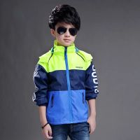 Spring &amp; Autumn Polyester Jacket For Boy 2021 Korean Version Fashion Outdoor Sports Waterproof &amp; Breathable Childrens Clothing