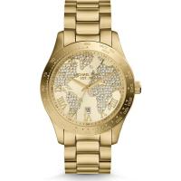 นาฬิกาผู้หญิง MICHAEL KORS Layton Watch Pave-Embellished Engraved Map Womens Watch MK5959