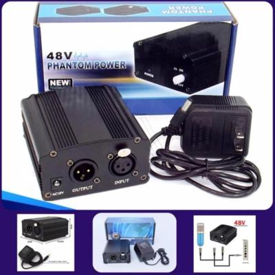 เครื่องขยายสำหรับไมโครโฟน คอนเดนเซอร์ แบบ 1 Channel Phantom Power 48V