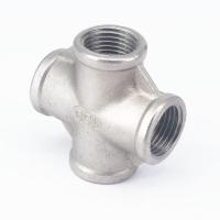 【✱2023 HOT✱】 zhilao 1/2 "Bsp หญิง304เหล็กกล้าไร้สนิมข้าม4ทางอากาศที่เหมาะสมท่อเชื่อมต่อน้ำ