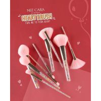 Nee Cara Love Brush นีคาร่า แปรงแต่งหน้า ด้ามเดี่ยว แปรงแต่งหน้าขนแปรงสีชมพู แพ็กเกจน่ารัก ภายในแท่งมีหัวใจกุ๊กกิ๊ก มี 9 แบบให้เลือก x 1 ชิ้น