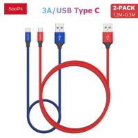 SooPii 3A USB Type C Cable Fast Charging Data Cables Type-C Charger Wire For Samsung S10 S20 Xiaomi mi 11 Mobile Phone