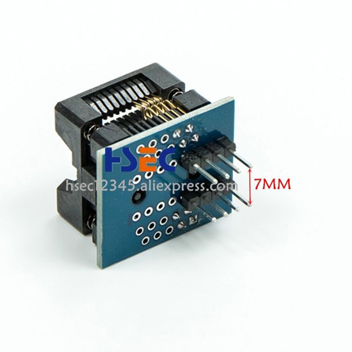 3pcs-sop8-sop16-to-dip8-adapter-ic-socket-for-ch341a-ezp2010-2013-2019-rt809h-rt809f-minipro-tl866cs-a-tl866ii-plus-programmer