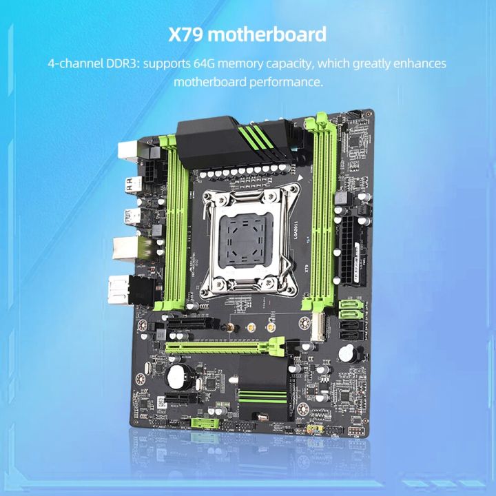 x79เมนบอร์ดเดสก์ท็อปเมนบอร์ดเมนบอร์ดเมนบอร์ดเมนบอร์ด-atx-64gb-พร้อม-xeon-e5-cpu-หน่วยความจำ-ddr3-64gb-4ช่อง-nvme-m-2-sata-3-0-lga2011สี่ช่อง