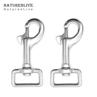 2/4Pcs 60-107mm 316 Stainless Steel Square Eye Swivel Bolt Snap Hook for Diving Clip Marine Yacht Rigging Pet Leash Key Chain