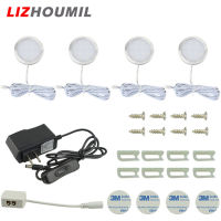 LIZHOUMIL ชุดไฟเด็กซน LED 4 In 1,ชั้นวางของใต้ห้องครัวเคาท์เตอร์แบบมีสายพร้อมสวิตช์