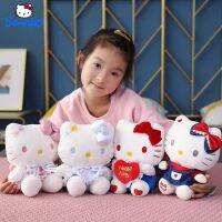 20/30ซมดอกไม้ Sanrio Hello Kitty Plushies Kt ตุ๊กตาน่ารักดอกโบตั๋นตุ๊กตาผ้ากำมะหยี่แมวเครื่องประดับตกแต่งหญิงของขวัญวันเกิดสำหรับเด็กสาว2023ใหม่