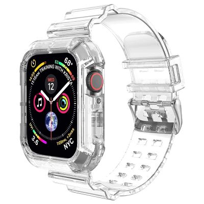 【CC】 Band   for 8 7 6 5 4 49mm 45mm 44mm 42mm 41mm Transparent iwatch 3 38mm 40mm Plastic