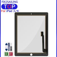 New Touch Screen For iPad 3 4 iPad3 iPad4 A1416 A1430 A1403 A1458 A1459 A1460 Touchscreen Digitizer Sensor Outer Glass Panel Projector Screens