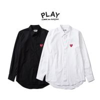 ❤❀[Spot]❤❤❀ play classic embroidery casual long-sleeved shirt for men and women