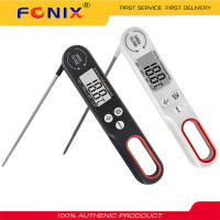 FONIX เทอร์โมคัปเปิลเครื่องวัดอุณหภูมิอาหารเครื่องวัดอุณหภูมิเนื้อดิจิทัลอุปกรณ์ปิ้งบาร์บีคิวครัวเครื่องวัดเซ็นเซอร์วัดอุณหภูมิน้ำมันน้ำนมเตาอบของเหลวดิจิตอลพับได้