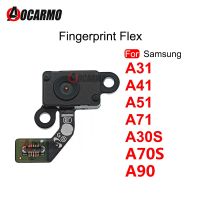 Suku cadang perbaikan penggantian kabel Flex untuk Samsung Galaxy A90 A31 A41 A51 A71 A30s A70S tombol rumah sidik jari Sensor ID Sentuh