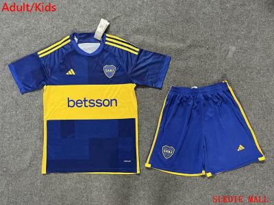 เสื้อ Boca ชุดกางเกงขาสั้น23-24เสื้อแข่งฟุตบอลคุณภาพแบบไทยสำหรับผู้ใหญ่