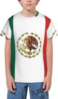 Mexico Flag T- Shirt Short Novelty for Boys and Girl