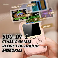 Video Game Console Power Bank Mini Portable Retro TV Handheld Game Player Built-In 500 Games AV Output Support 2 Player Gamepad