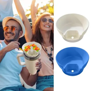 Snack and Drink Cup 2 in 1 Snack Bowl Cup Combo Stadium Tumbler Snack Bowl  Leakproof Portable Travel Snack & Drink Cup with Straw Color Changing  Stadium Cups for Movie Theater Home