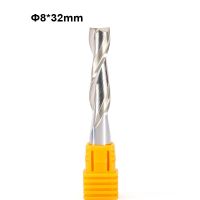 3pcs 8mm Shank 2 Flutes Carbide Milling Cutters CNC Router Bit ไม้ตัดอะคริลิคสองขลุ่ย MDF End Mills CEL 32mm 42mm 52mm