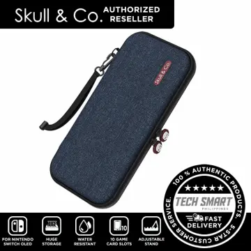  Skull & Co. GripCase Bundle for ROG Ally: Soft Protective Case  with Textured Grips Full Protection and Stand, Shock-Absorption Non-Slip  and Anti-Scratch Cover Design [with Slim Carrying Case] - Black 