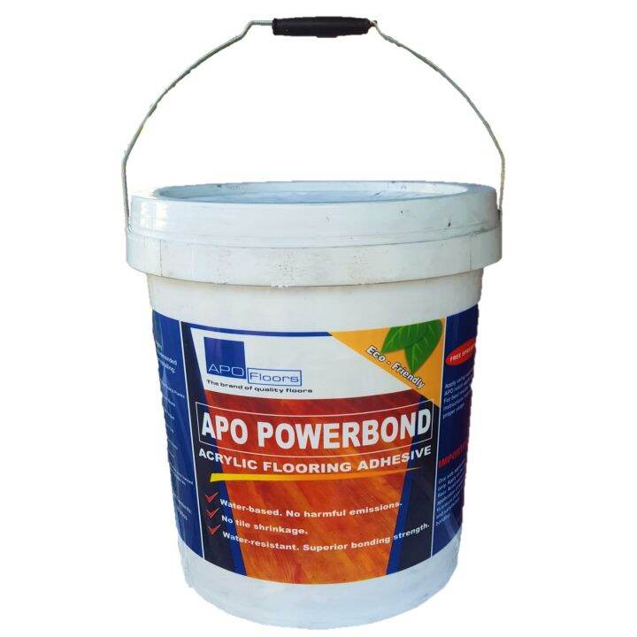 Apo Powerbond Acrylic Flooring Adhesive for Vinyl Tiles 20kg with