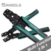 QZ-Terminal Pliers Peel Line More Function Crimping Pliers Cold Pressure Peel Wire Press Clamp Terminals Green