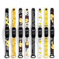 สายนาฬิกาสำหรับ Xiao Mi Band 4 3 Pikachu,สายรัดข้อมือ LED กันน้ำระบบอิเล็กทรอนิกส์ดิจิทัลของเล่นสำหรับเด็กของขวัญคริสต์มาสสินค้าปี2022