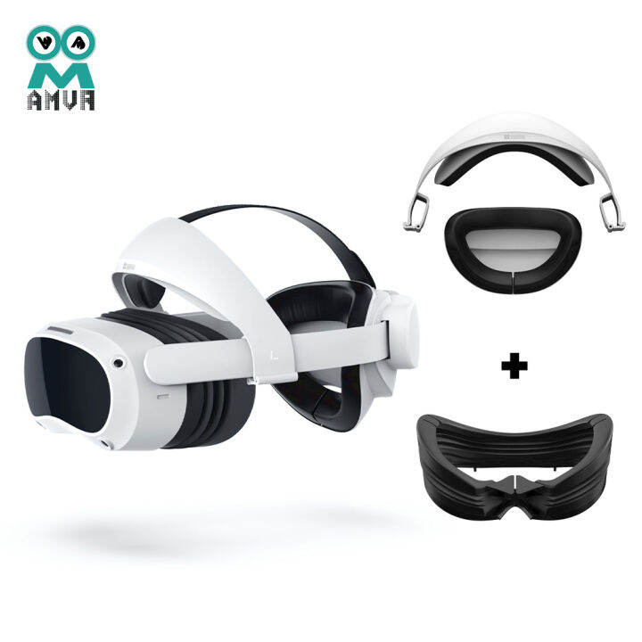 amvr-สายคล้องหัว-3-in-1-ตัวยึด-head-strap-สำหรับ-pico-4-vr-ใส่สบาย-สามารถปรับได้-ergonomics-ไม่รวมตัวแว่น