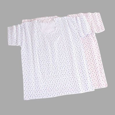 เสื้อกั๊กผ้าฝ้ายแขนสั้นสำหรับผู้หญิงวัยกลางคนและสูงอายุเสื้อกั๊กแขนสั้นพิมพ์ลายสำหรับผู้สูงอายุ Bsy1เสื้อยืดพิมพ์ลายผ้าฝ้ายถักสำหรับคุณแม่