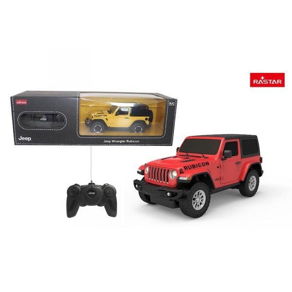 Đồ chơi xe hơi điều khiển từ xa Rastar - Xe điều khiển 1:24 Jeep Wrangler  JL màu Đỏ - Mã: R79500/RED 