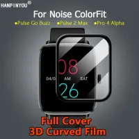 สำหรับเสียงรบกวน ColorFit Pulse 2 Max Pro 4 Alpha ป้องกันทุกส่วนของเครื่องมาก3D ชุบโค้งแบบนิ่ม PMMA ปกป้องหน้าจอฟิล์ม PET-ไม่ใช่แก้ว