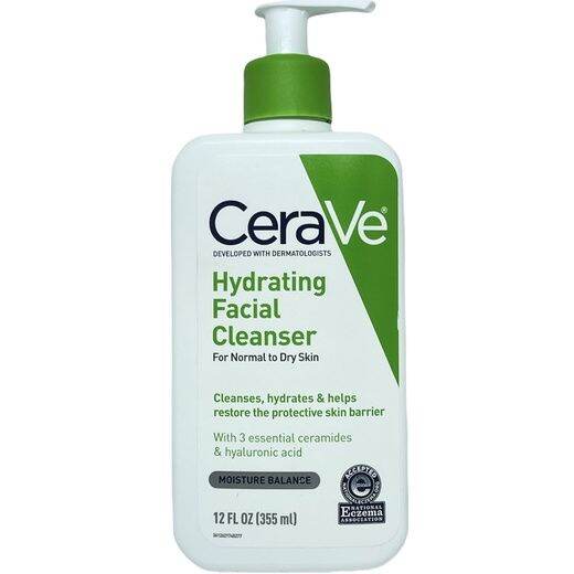 CeraVe Hydrating Facial Cleanser and Hydrating Cleanser Bar Soap