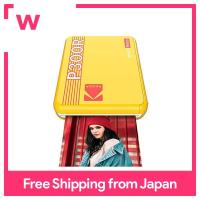 KODAK MINI 3 Retro Portable Instant Photo Printer การเชื่อมต่อไร้สาย Ios/android/bluetooth Compatible Real Photo (3X3นิ้ว/7.6X7.6ซม.) 4Pass Technology ลามิเนตสีเหลือง