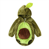 Ma&amp;Baby 6-24M Warm Winter Infant Newborn Baby Boy Girl Rompers Cartoon Avocado Long Sleeve Plush Jumpsuit Autumn Baby Costumes