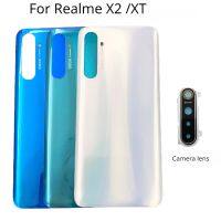 กระจกหลังสำหรับ Realme X2 XT RMX1991ด้านหลัง1992 1993 RMX1921ฝาหลังปิดโทรศัพท์เปลี่ยนเคสปลอกหุ้มช่องหลังพร้อมเลนส์กล้องถ่ายรูป