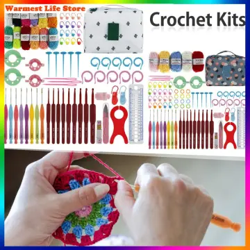 66PCS CROCHET KITS for Beginners Colorful Crochet Hook Set with