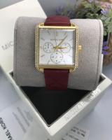 นาฬิกาข้อมือผู้หญิง MICHAEL KORS White Dial Leather Strap Ladies Watch MK2770 สายนาฬิกาหนัง ตัวเรือน