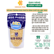 Mì Nui Trứng Egg Pasta Hình Chữ Cái ABC 90g - Caracao Food